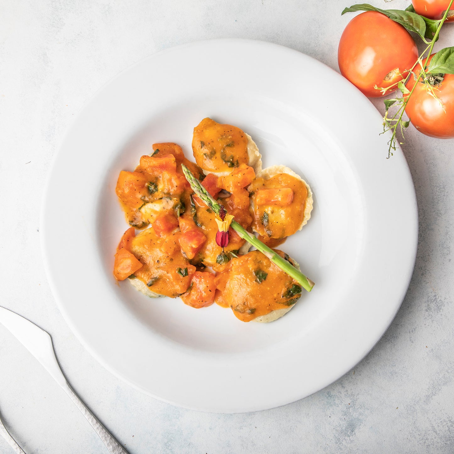 Raviolis Carne Pomodoro